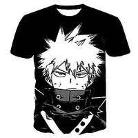 Inspired by My Hero Academia / Boku No Hero Cosplay Cosplay Costume T-shirt Terylene Graphic Printing T-shirt For Women