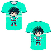 Inspired by My Hero Academia / Boku No Hero Cosplay Cosplay Costume T-shirt Terylene Graphic Printing T-shirt For Women