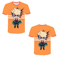 Inspired by My Hero Academia / Boku No Hero Cosplay Cosplay Costume T-shirt Terylene Graphic Printing T-shirt For Women