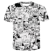 Inspired by My Hero Academia / Boku No Hero Cosplay Cosplay Costume T-shirt Terylene Graphic Printing T-shirt For Women
