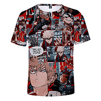 Inspired by My Hero Academia / Boku No Hero Cosplay Cosplay Costume T-shirt Terylene Graphic Printing T-shirt For Women