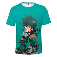 Inspired by My Hero Academia / Boku No Hero Cosplay Cosplay Costume T-shirt Terylene Graphic Printing T-shirt For Women