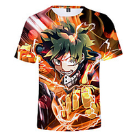 Inspired by My Hero Academia / Boku No Hero Cosplay Cosplay Costume T-shirt Terylene Graphic Printing T-shirt For Women