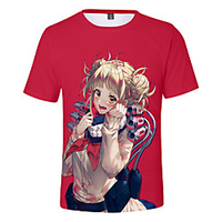 Inspired by My Hero Academia / Boku No Hero Cosplay Cosplay Costume T-shirt Terylene Graphic Printing T-shirt For Women