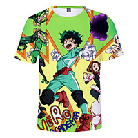 Inspired by My Hero Academia / Boku No Hero Cosplay Cosplay Costume T-shirt Terylene Graphic Printing T-shirt For Women
