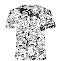 Inspired by My Hero Academia / Boku No Hero Cosplay Cosplay Costume T-shirt Terylene Graphic Printing T-shirt For Women