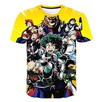Inspired by My Hero Academia / Boku No Hero Cosplay Cosplay Costume T-shirt Terylene Graphic Printing T-shirt For Women