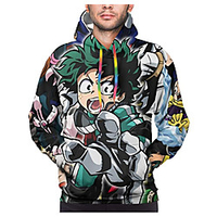 Inspired by My Hero Academia / Boku No Hero Midoriya Izuku Cosplay Costume Hoodie Terylene 3D Printing Harajuku Graphic Hoodie For Women