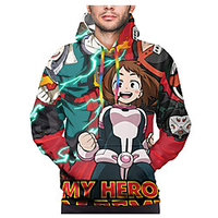 Inspired by My Hero Academia / Boku No Hero Midoriya Izuku Cosplay Costume Hoodie Terylene 3D Printing Hoodie For Women