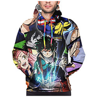 Inspired by My Hero Academia / Boku No Hero Midoriya Izuku Cosplay Costume Hoodie Terylene 3D Printing Hoodie For Women