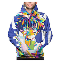 Inspired by My Hero Academia / Boku No Hero Midoriya Izuku Cosplay Costume Hoodie Terylene 3D Printing Hoodie For Women