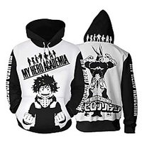 Inspired by My Hero Academia / Boku No Hero Midoriya Izuku Cosplay Costume Hoodie Terylene 3D Printing Hoodie For Women