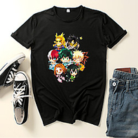 Inspired by My Hero Academia / Boku No Hero Midoriya Izuku Deku Cosplay Costume T-shirt Polyester / Cotton Blend Graphic Prints Printing Harajuku Graphic T-shirt For Men