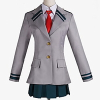 Inspired by My Hero Academia / Boku No Hero Midoriya Izuku Ochaco Uraraka Shoto Todoroki Anime Cosplay Costumes Japanese Cosplay Suits British Contemporary Coat Blouse Top For Men