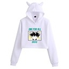 Inspired by My Hero Academia Boko No Hero Deku Cosplay Costume Crop Top Hoodie Polyester / Cotton Blend Graphic Printing Cat Ear Crop Top For Men