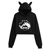 Inspired by My Hero Academia Boko No Hero Deku Cosplay Costume Crop Top Hoodie Polyester / Cotton Blend Graphic Printing Cat Ear Crop Top For Men