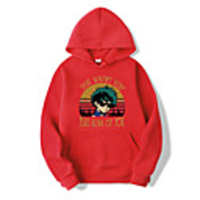 Inspired by My Hero Academia Boko No Hero Midoriya Izuku Hoodie Polyester / Cotton Blend Graphic Prints Printing Hoodie For Men