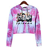 Inspired by My Hero Academia Boko No Hero Tie Dye Cosplay Friends Crop Top Hoodie Polyster Pattern Tie Dye Printing Cat Ear Crop Top For Women