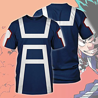 Inspired by My Hero Academy Battle For All / Boku no Hero Academia Cosplay T-shirt Terylene Cartoon Sporty For Unisex