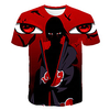 Inspired by Naruto Akatsuki Anime Cartoon Polyester / Cotton Blend 3D 3D Harajuku Graphic T-shirt For Men