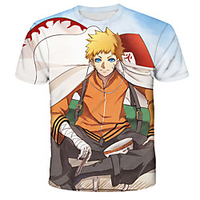 Inspired by Naruto Akatsuki Anime Cartoon Polyester / Cotton Blend 3D 3D Harajuku Graphic T-shirt For Women