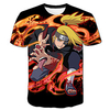 Inspired by Naruto Akatsuki Anime Cartoon Polyester / Cotton Blend 3D 3D Harajuku Graphic T-shirt For Women