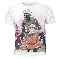 Inspired by Naruto Akatsuki Anime Cartoon Polyester / Cotton Blend 3D 3D Harajuku Graphic T-shirt For Women