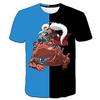 Inspired by Naruto Akatsuki Anime Cartoon Polyester / Cotton Blend 3D 3D Harajuku Graphic T-shirt For Women