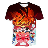 Inspired by Naruto Akatsuki Anime Cartoon Polyester / Cotton Blend 3D 3D Harajuku Graphic T-shirt For Women