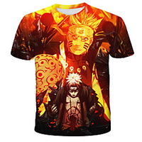 Inspired by Naruto Akatsuki Anime Cartoon Polyester / Cotton Blend 3D 3D Harajuku Graphic T-shirt For Women