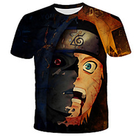 Inspired by Naruto Akatsuki Anime Cartoon Polyester / Cotton Blend 3D 3D Harajuku Graphic T-shirt For Women