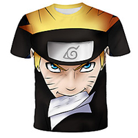 Inspired by Naruto Akatsuki Anime Cartoon Polyester / Cotton Blend 3D 3D Harajuku Graphic T-shirt For Women