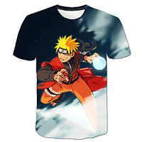 Inspired by Naruto Akatsuki Anime Cartoon Polyester / Cotton Blend 3D 3D Harajuku Graphic T-shirt For Women