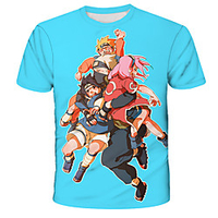 Inspired by Naruto Akatsuki Anime Cartoon Polyester / Cotton Blend 3D 3D Harajuku Graphic T-shirt For Women