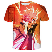 Inspired by Naruto Akatsuki Anime Cartoon Polyester / Cotton Blend 3D 3D Harajuku Graphic T-shirt For Women