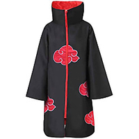 Inspired by Naruto Akatsuki Anime Cosplay Costumes Japanese Cosplay Tops / Bottoms Print Long Sleeve Cloak For Men