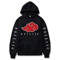Inspired by Naruto Akatsuki Cosplay Costume Hoodie Polyester / Cotton Blend Graphic Printing Harajuku Graphic Hoodie For Women