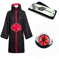 Inspired by Naruto Akatsuki Hidan Anime Cosplay Costumes Japanese Cosplay Suits Cosplay Accessories Print 1 Ring Cloak Necklace For Men