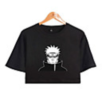 Inspired by Naruto Akatsuki Pain T-shirt Pure Cotton Print Printing T-shirt For Women
