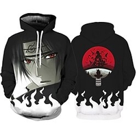Inspired by Naruto Akatsuki Uchiha Itachi Cosplay Costume Hoodie Polyster Print Printing Hoodie For Men