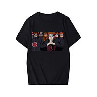 Inspired by Naruto Akatsuki Uchiha Itachi Cosplay Costume T-shirt Microfiber Graphic Prints Printing T-shirt For Men