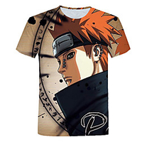 Inspired by Naruto Anime Cartoon 100% Polyester 3D 3D Harajuku Graphic T-shirt For Women