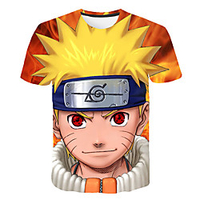 Inspired by Naruto Anime Cartoon 100% Polyester 3D 3D Harajuku Graphic T-shirt For Women