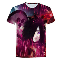 Inspired by Naruto Anime Cartoon 100% Polyester 3D 3D Harajuku Graphic T-shirt For Women