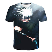 Inspired by Naruto Anime Cartoon 100% Polyester 3D 3D Harajuku Graphic T-shirt For Women
