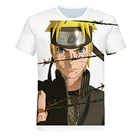 Inspired by Naruto Anime Cartoon 100% Polyester 3D 3D Harajuku Graphic T-shirt For Women