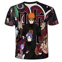 Inspired by Naruto Anime Cartoon 100% Polyester 3D 3D Harajuku Graphic T-shirt For Women