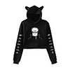 Inspired by Naruto Cosplay Akatsuki Pain Crop Top Hoodie Polyester / Cotton Blend Print Printing Crop Top For Women