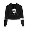 Inspired by Naruto Cosplay Akatsuki Pain Crop Top Hoodie Polyester / Cotton Blend Print Printing Crop Top For Women