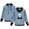 Inspired by Naruto Cosplay Akatsuki Pain Hoodie Cloth Demin Print Printing Denim Jacket Denim Jacket For Women